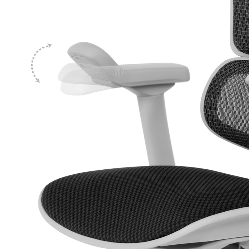 Ергономичен офис стол Ergohuman Elite 2 черен-сива рамка